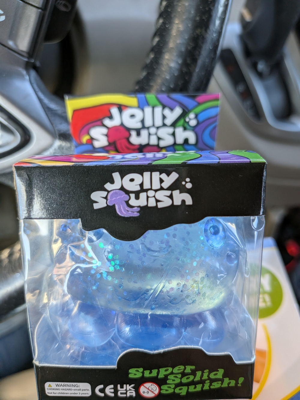 Blue Glitter Crab Super Solid Squish Toy